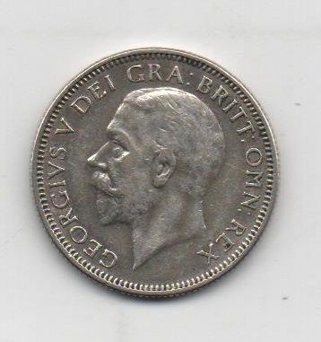 GRAN BRETAÑA DEL AÑO 1929 DE 1 SHILLING 